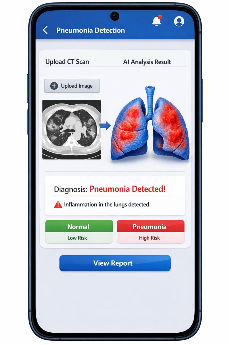 image of product تشخیص بیماری pneumonia با استفاده از شاخصهای هوش مصنوعی